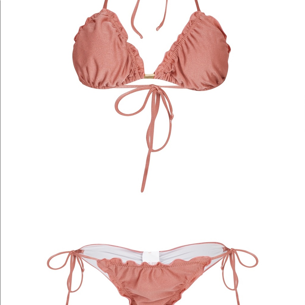 Rose gold bikini size medium